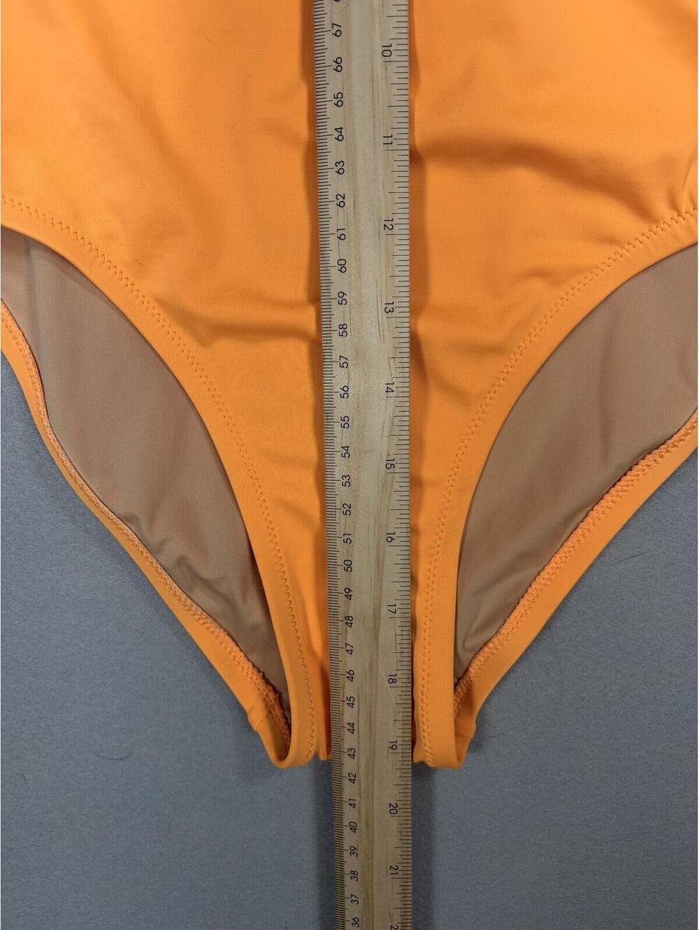 NWT J.Crew Underwire Size 2 Hi-Cut Swimsuit Fluorescent Orange Convertible Y2K - Picture 12 of 16